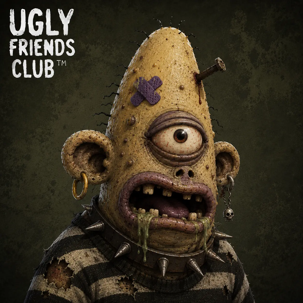 Ugly Friends Club collectible portrait NAILED #088